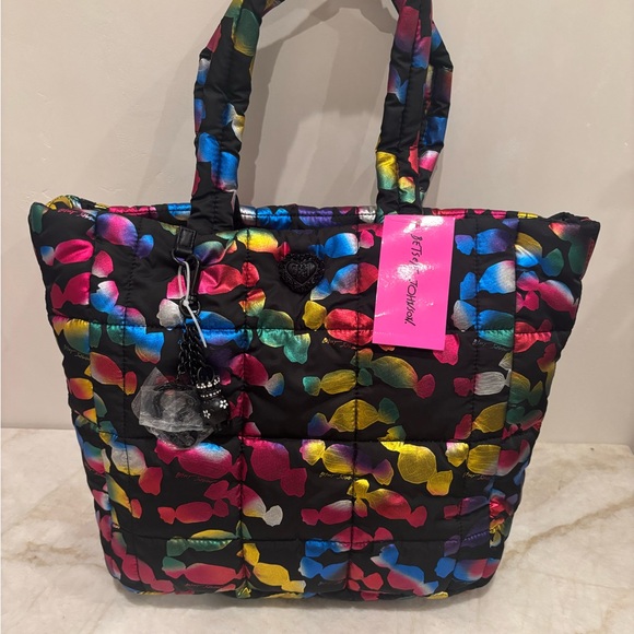 Betsey Johnson Handbags - Betsey Johnson Multicolor Quilted Tote — New With Tags (NWT)